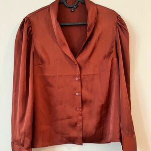 Express Brown Blouse Elegant Top